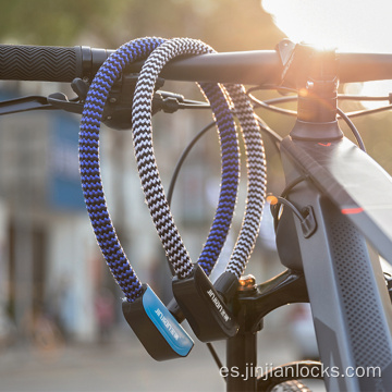 Bloqueo de cable de bloqueo de bicicleta textil